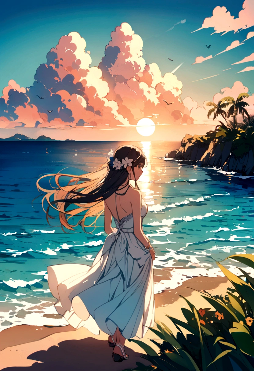 God、woman、island、Ocean、summer