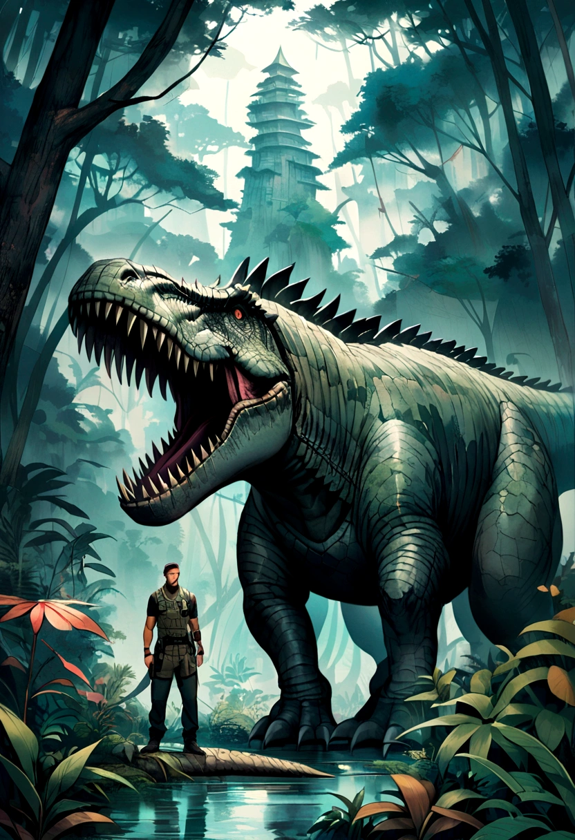 Tyrannosaurus，jungle
