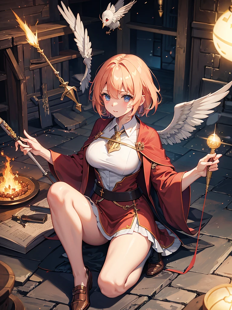 Himecut, large breast, Hogwarts, amputee, mechanical, Hogwarts clothes, griffindor, magic wand