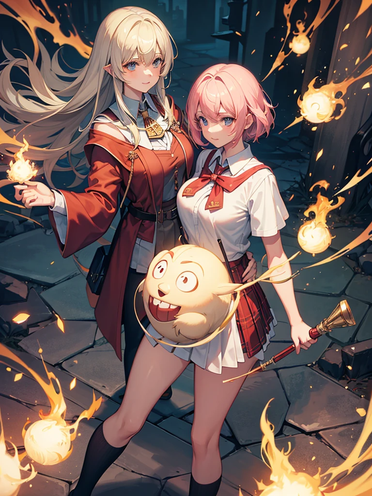 Himecut, large breast, Hogwarts, amputee, mechanical, Hogwarts school clothes, griffindor, magic wand