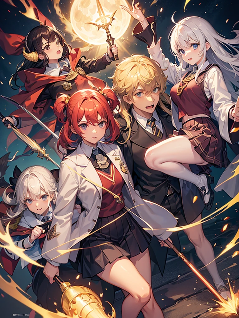 Himecut, large breast, Hogwarts, amputee, mechanical, Hogwarts school clothes, griffindor, magic wand