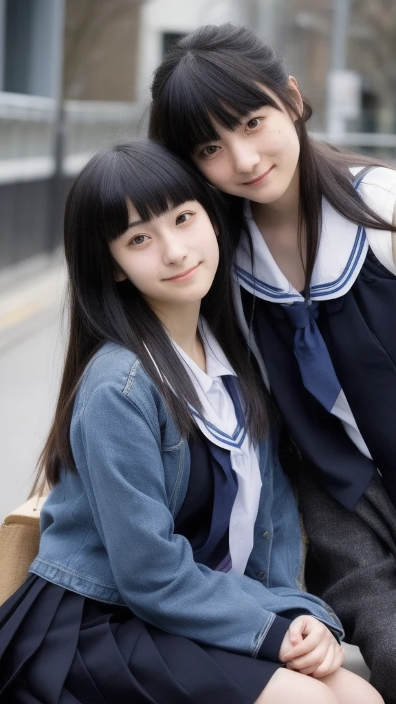 The moment when a Japanese, gloomy female student met a beautiful, half-Japanese, one half-French high school girl,one beautiful girl