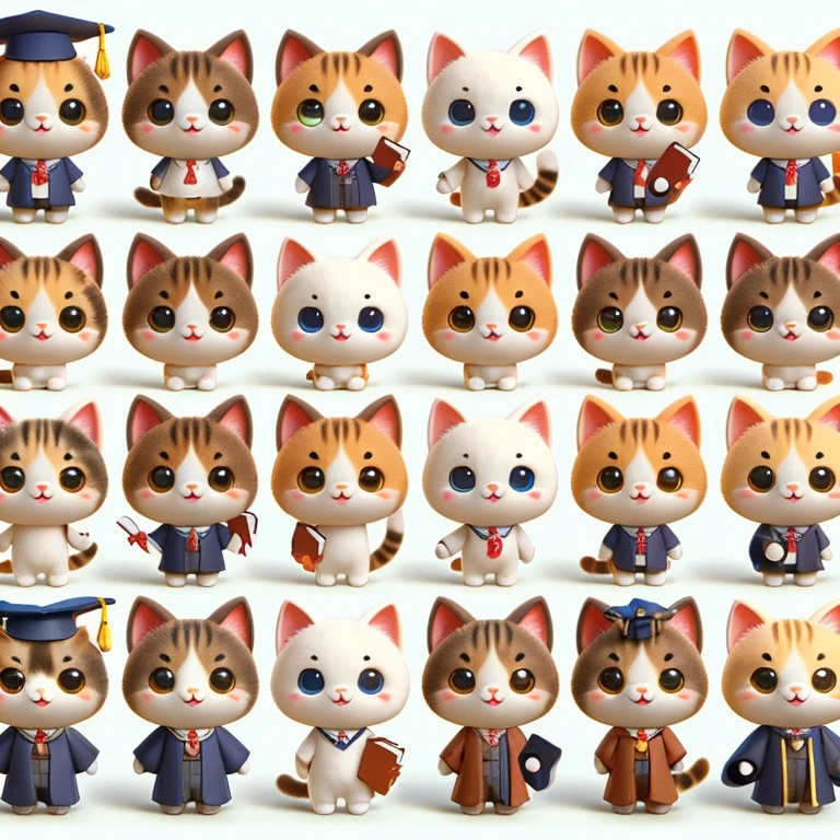 Generate similar cats according to this picture