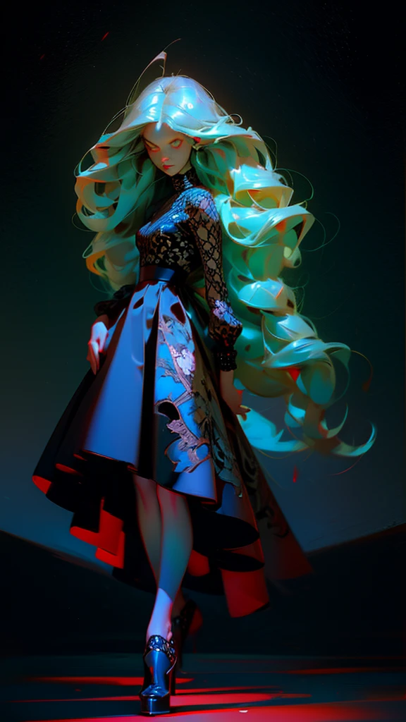 ((complicated details)),dark fantasy (/style/), The atmosphere is gloomy., (Beautiful Succubus, long hair), (sexy black lace dress), (Horny expression) , สีที่noออกเสียง, Sharp focus, cinema, (Walking posture, dynamic poses), Trending on artstation, (Beautiful oil painting by Ed Blinkey., Atay Kailan, By Jeremy Mann, Greg Manches),no,style of ohwx, (Beautiful, symmetrical swollen eyes)