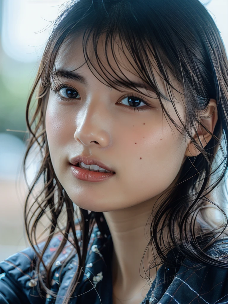 ((best quality, 8k, masterpiece:1.3)), ultra high resolution, (realistic:1.4), RAW photo, slim japanese woman, 20s, smiling, sexy,, (detailed face), (detailed eyes), (detailed skin texture), black straight hair, actress, white blouse, bombshell beauty, bust up, young woman, 22 year old woman, young, woman like a model from paris fashion week, beautiful detailed eyes, white skin, perfect face, high resolution, sharp focus, ultra detailed, highly detailed, photorealistic artwork, highly detailed cg unity, 8k, wallpaper, vibrant colors, vibrant theme, exquisite, masterpiece, best quality, artistic photo, photo by sldr, exquisite background) perfectly rendered face, perfect facial details, realistic face, photorealistic, exquisite details, realism