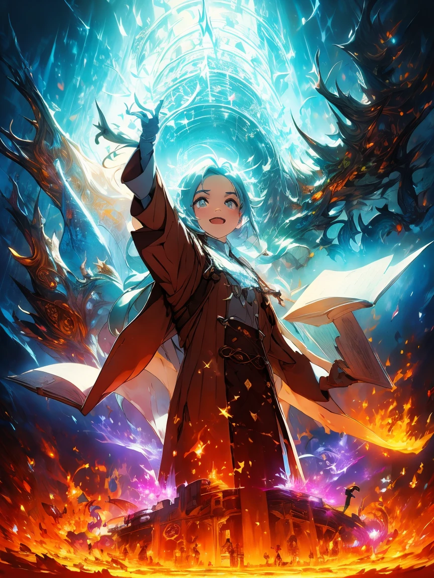 Mysterious glowing spell casting girl, Fantasy Rainbow Forest, Vibrant colors, Fantastic lighting, Detailed leaves, Magical atmosphere, Fascinating views, Dreamy atmosphere, Sparkling Sparkle, Loose-fitting robes, small spell, Mysterious creatures, Magic Tree, Sparkling Stream, Radiant Energy, Mystical symbols, Surreal beauty, Otherworldly landscapes, Swirling Mist, Magic in the air, A magical moment, A fascinating sight, Mysterious Essence, Magic spells, Mysterious Aura, Captivating Charm, Captivating audience, Transcendental Experience, Magic Vortex, Hidden Secrets, Whimsical Creatures, Vivid charm, Enchanting atmosphere, Graceful Melody, Radiation, Otherworldly colors, Fascinating Movement, A joyful celebration in nature, Seductive Nymph, superpower, Pulsating Energy, Enchantment Spells, Fantastic Realms, Transcendental Experience,Western painting,old photograph,