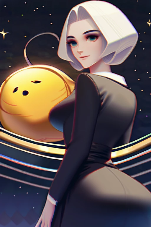 ((Лучшее качество)), ((шедевр)), (подробный), medium breasts, big ass