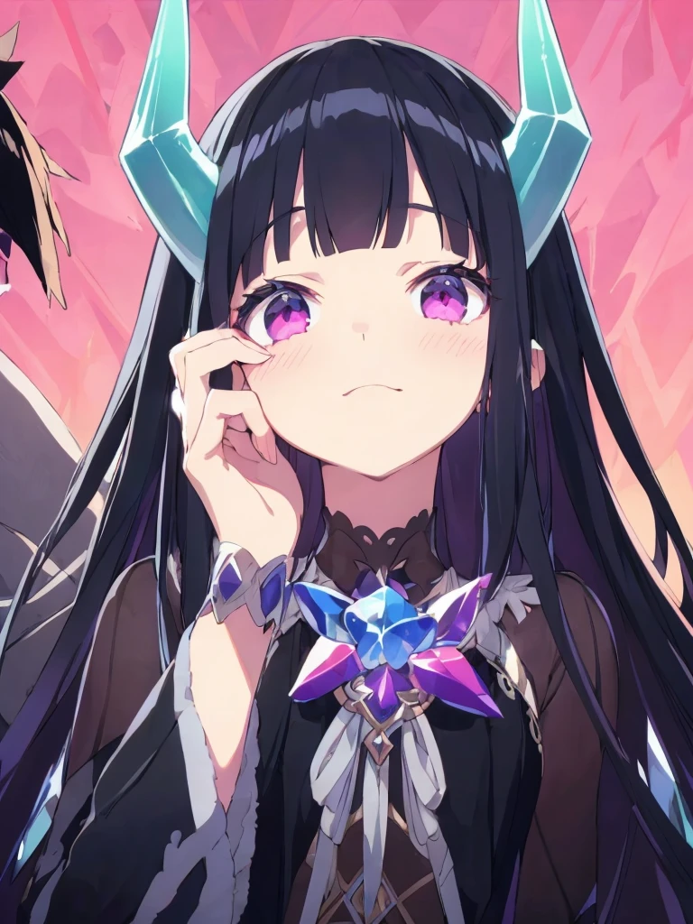 1 girl, Beautiful and detailed, Purple long hair, Pale red eyes, Princess Dress, Glowing Skin, solve, (Anime Style:1.6)High contrast girl, Sitting, Side Shot, (null:1.3), (masterpiece, Highest quality, perspective, Depth of written border:1.5), Flowers, Rocky Mountain, forest, Beautiful Face, Thighs, From below, 8K, Raw photo, Confused, Impressionism, (Tom Thomson, Claude Monet, Joaquin Sorolla, James Wilson Morris, John Fabian Carlson, Hugh Henry Breckenridge:0.8), HDR, Realistic, Film Grain, chromatic aberration, 高solve, Very detailed, finely, Dynamic Lighting, Dramatic lighting, Shadow, Sharp focus, Highly detailed eyes and face, Sharp pupils, Realistic student