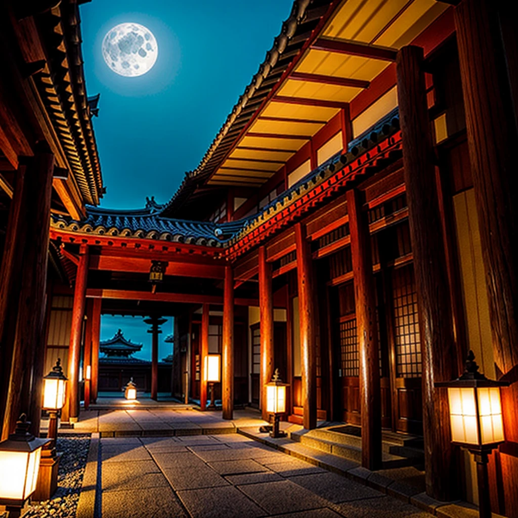 horror japanese temple colorful