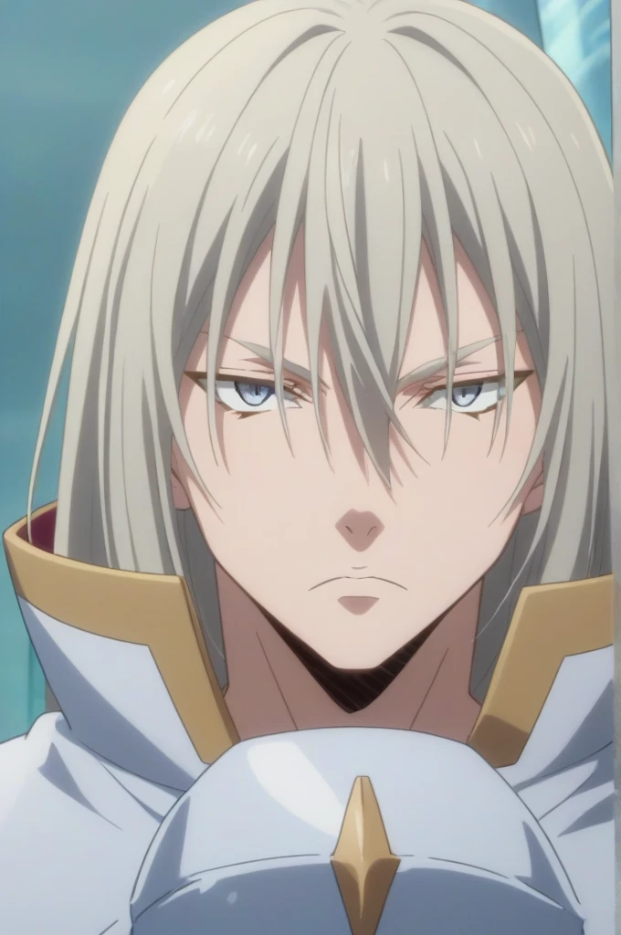 score_9, score_8_up, score_7_up, source_anime, rating_safe, intricate details, anime screencap, , , looking at viewer, , 1boy, solo, male focus, leon_cromwell, grey hair, grey eyes, long hair, hair between eyes,Angry expression,, ultra detail, ultra HD, masterpiece 