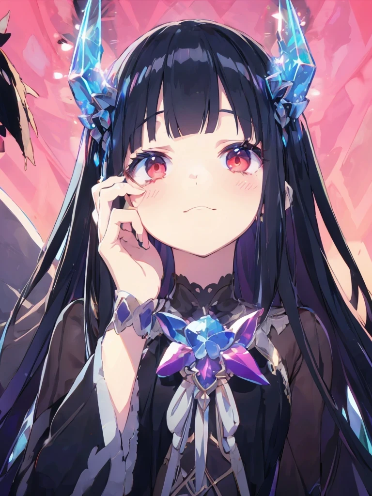 Pale red eyes,Crystal Horn