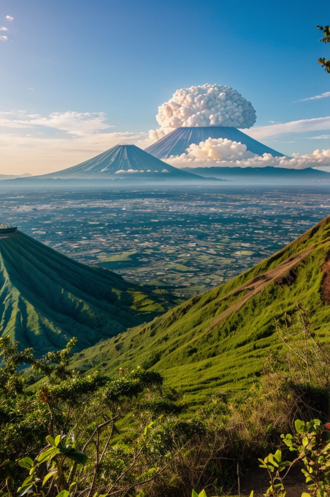 View of Puji Volcano