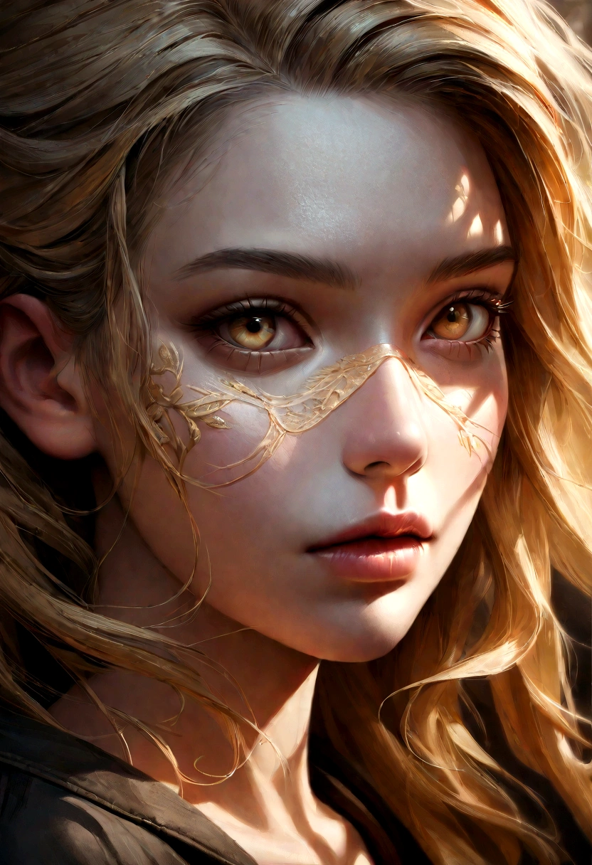 ((best quality)), ((ultra res)), ((photorealistic:1.4)), (intricate details), 19 years old, blonde hair, perfect face, make up:1.5, light on face, face detail,