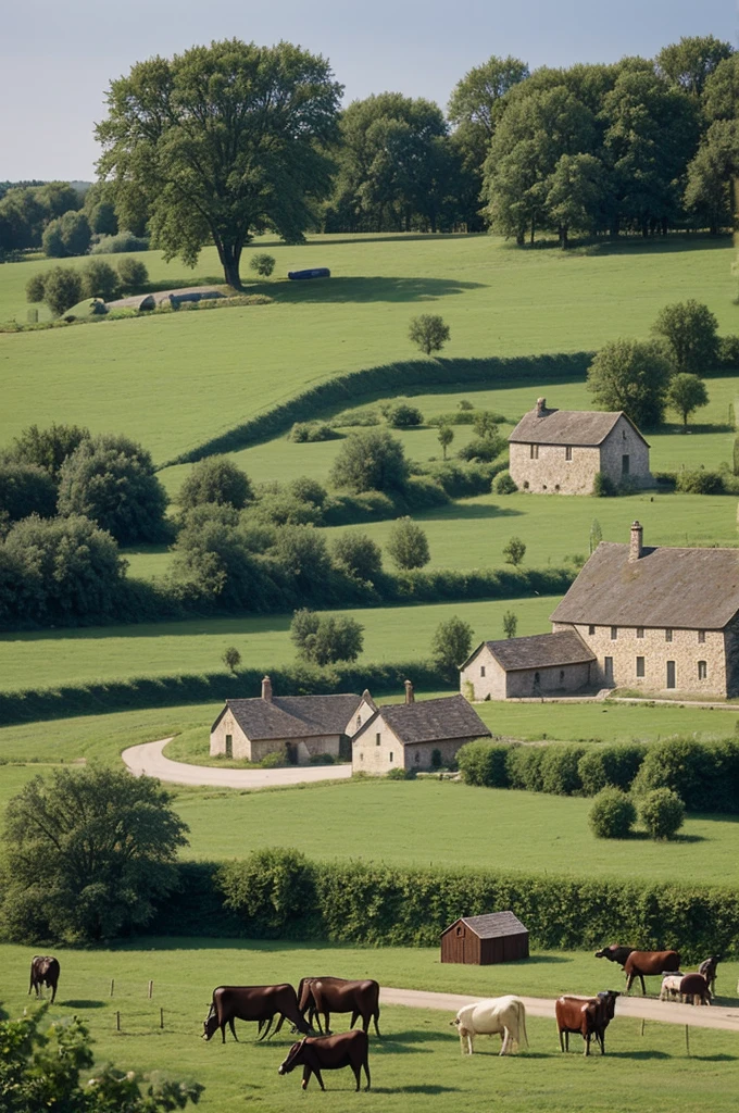 The middle ages, agriculture, cattle raising, House