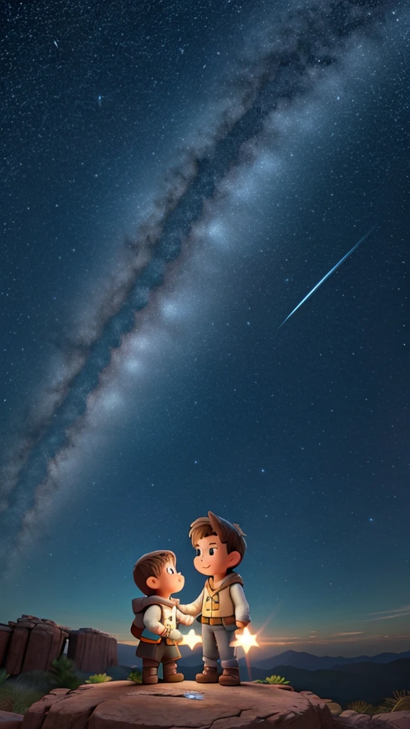 Starry sky meteor courage adventure light wisdom warmth inspiration mutual assistance universe