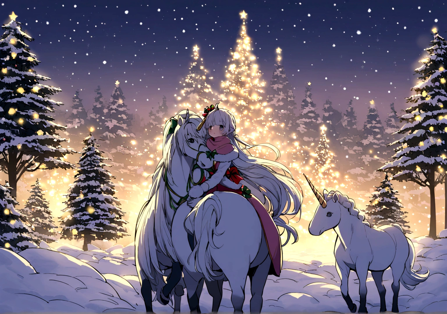 Chr457m45m3rg3D0nMN3M1C Chr457m45m3rg3D0nMN3M1C Unicorn, Neon Christmas, (snow:0.8), (winter:0.6)