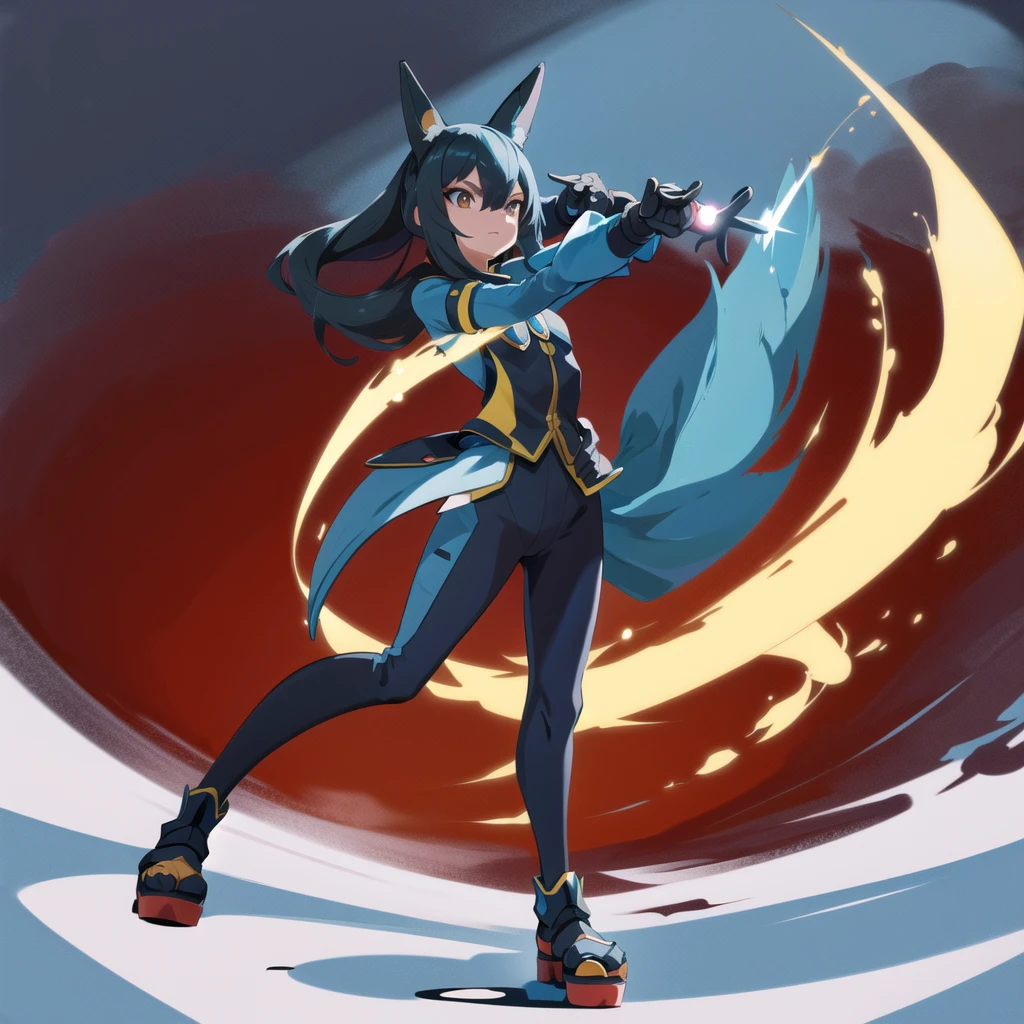 solo,(lucario),(battle pose), full body,pose,chinese dojo, stern, ,(soft shading),(digital flat colors), 4k,hi res , UHD, ( detailed illustration),  masterpiece,   