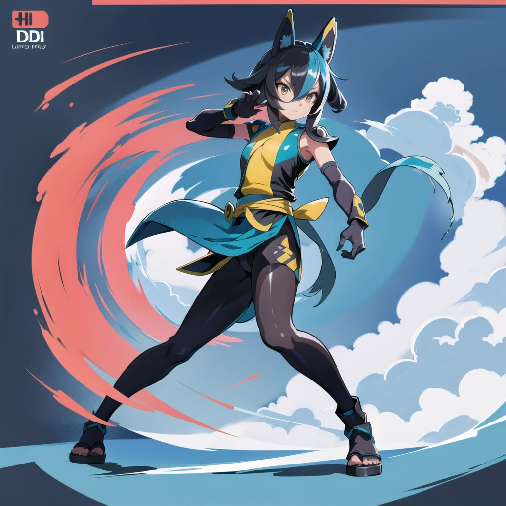 solo,(lucario),(battle pose), full body,pose,chinese dojo, stern, ,(soft shading),(digital flat colors), 4k,hi res , UHD, ( detailed illustration),  masterpiece,   