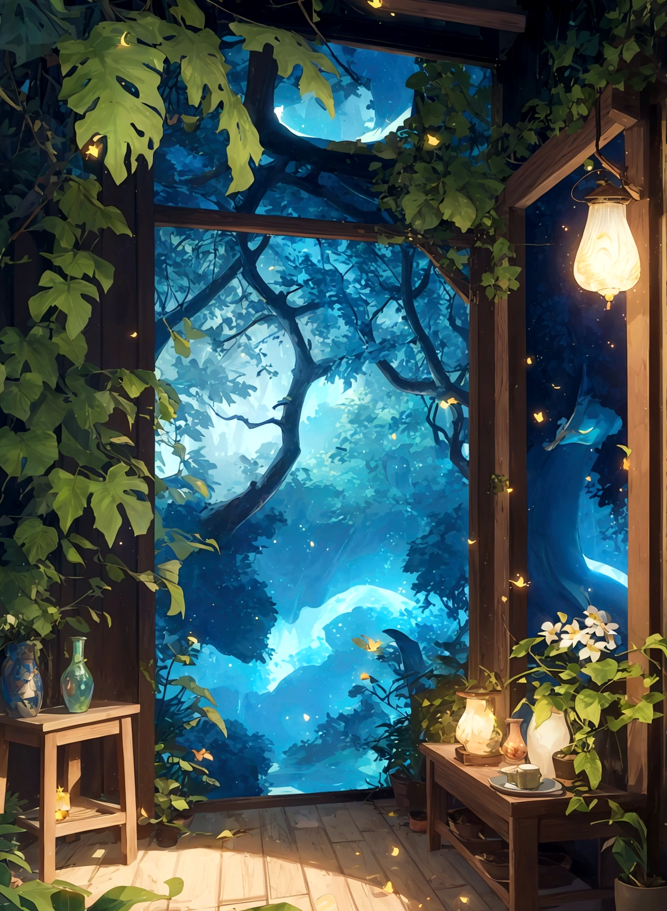 marmaid,blue,Foam,singing,Masterpiece,best quality,（Very detailed CG unified 8k wallpaper）,（best quality）,（Best illustrations）,（Best shadow）,glowing sprites,Glowing deer,Chinese themed elements。,Surrounded by flowers,Delicate leaves and branches are surrounded by fireflies（Natural Elements）,（Jungle theme）,（crystal）,（pearl）,（Clouds）,（Particle Effects）and other 3D, Octane Rendering,Ray Tracing,Ultra-detailed--v6
