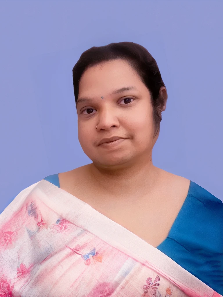 Coloured saree with printed motifs