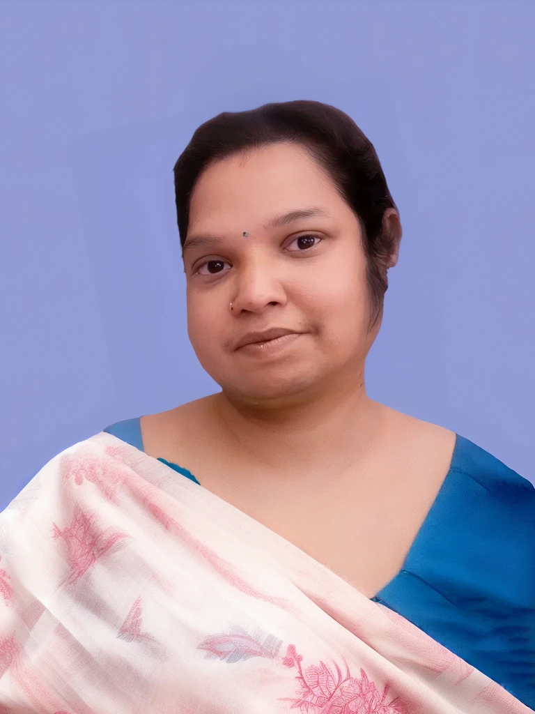 Coloured saree with printed motifs