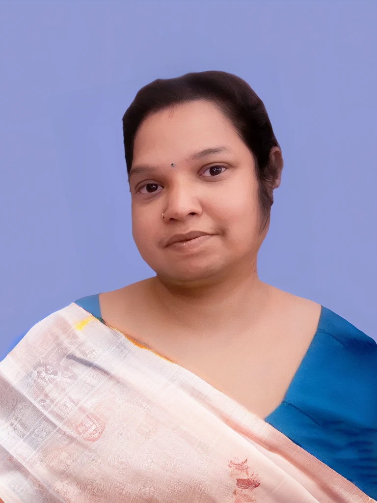 Coloured saree with printed motifs 