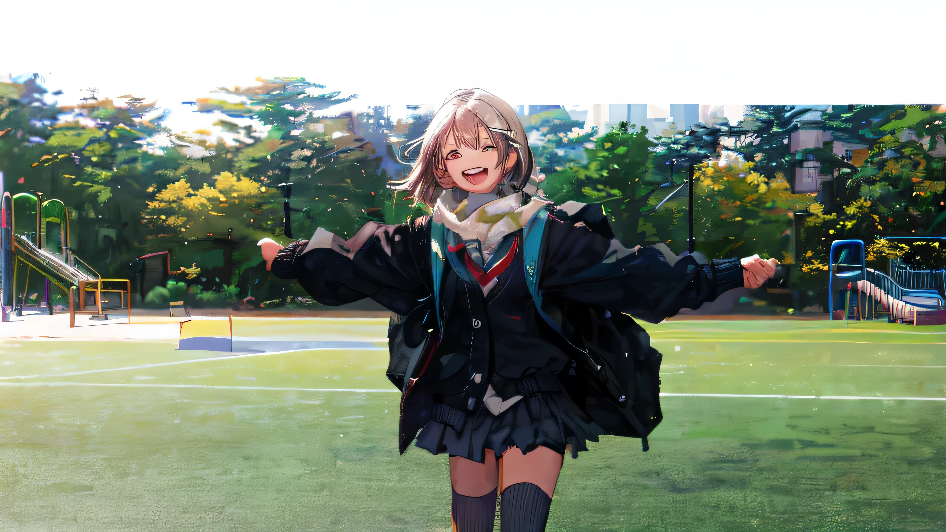 student,playground,Smile,girl