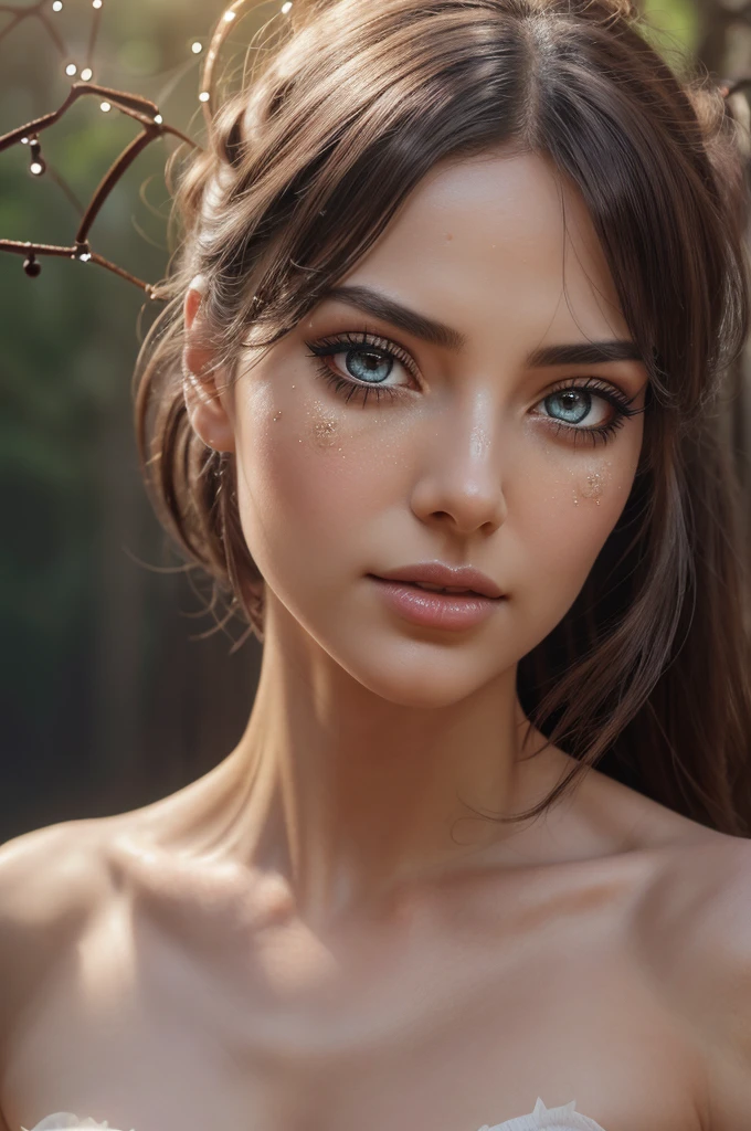 A beautiful detailed woman, sensual facial features, detailed eyes, detailed lips, longeyelashes, realistic skin, subtle nudity, natural lighting, cinematic composition, cinematic lighting, soft colors, warm tones, natural environment, beautiful background, masterpiece, high quality, photorealistic, hyperrealistic, breathtaking 