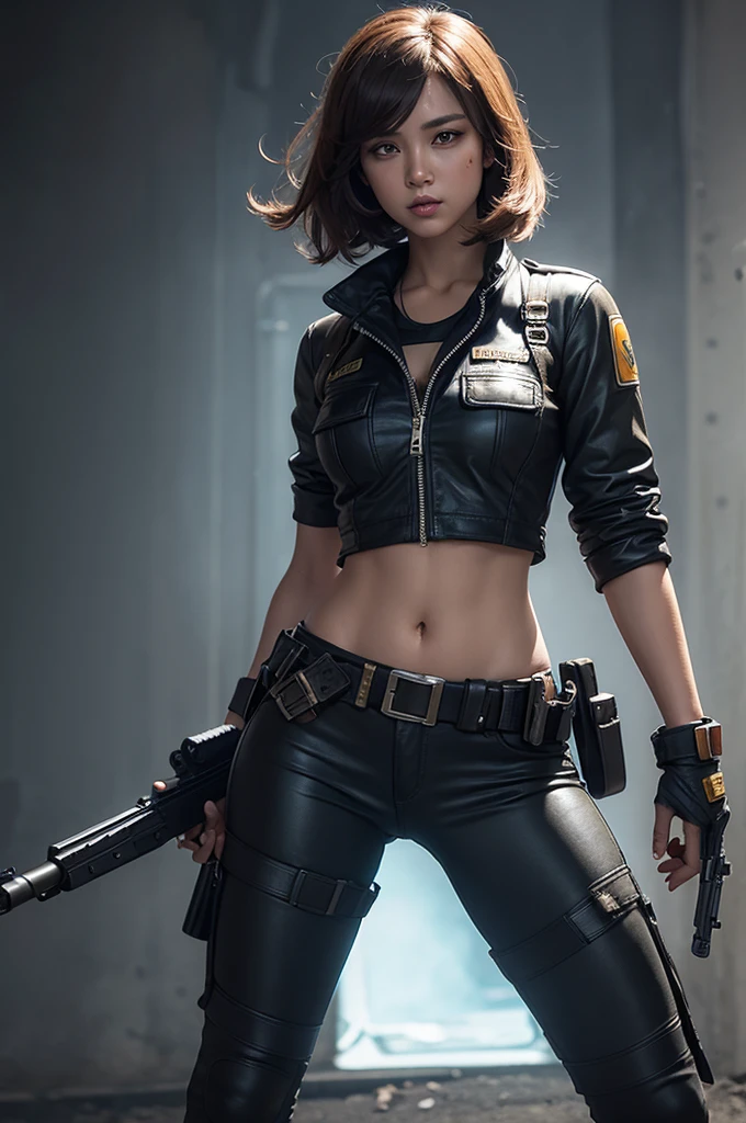 free fire character with gun
