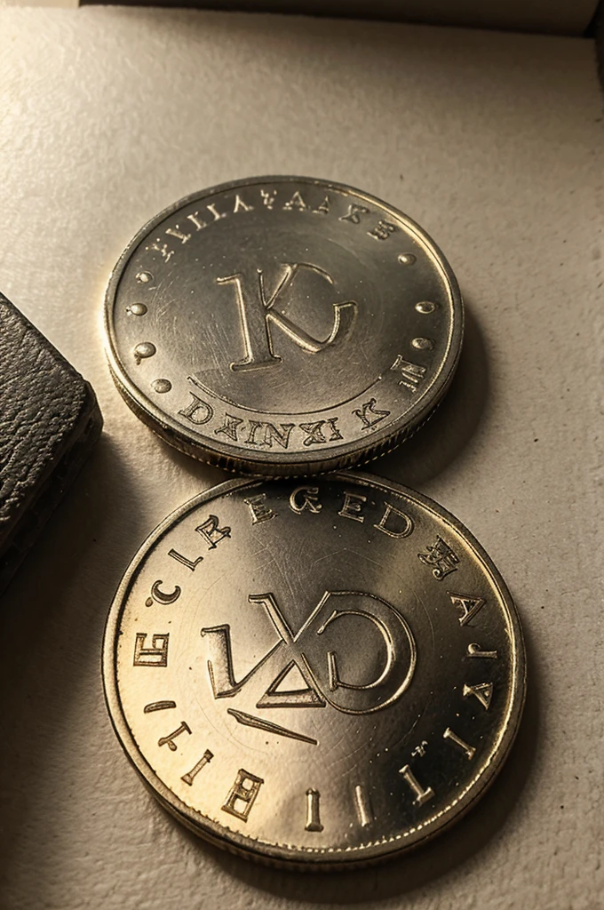 Coin with V