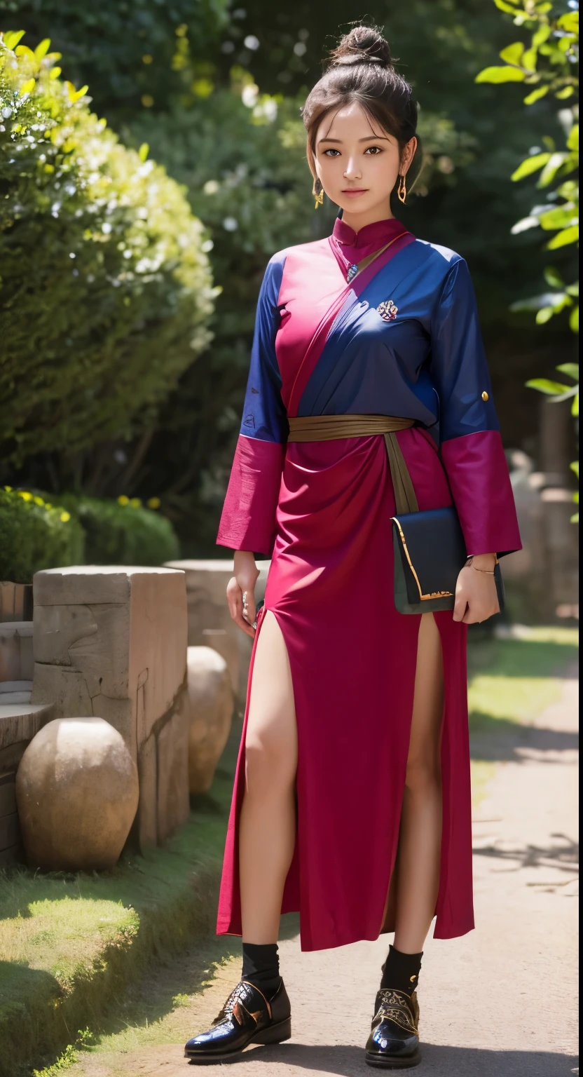 She is an Buddha  don't wear jewelry modest clothing wearing pointy shoes ranger troop