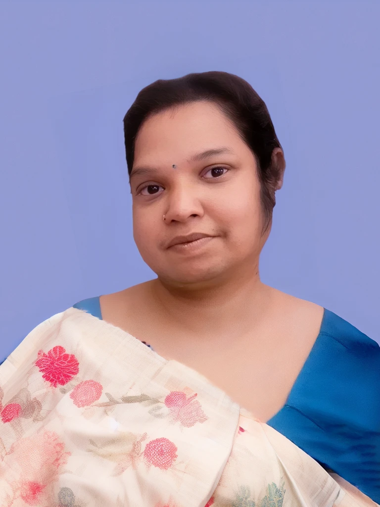 Coloured saree with printed motifs