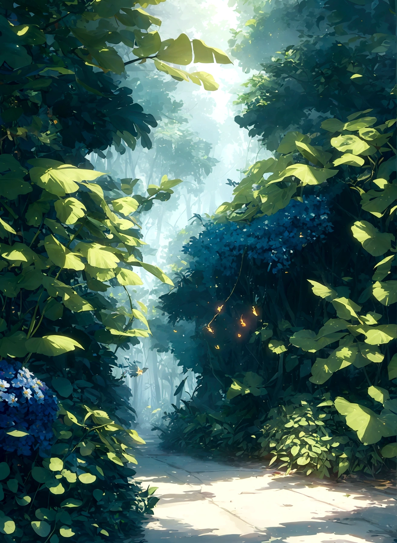 marmaid,blue,Foam,singing,Masterpiece,best quality,(Very detailed CG unified 8k wallpaper),(best quality),(Best illustrations),(Best shadow),glowing sprites,Glowing deer,Chinese themed elements。,Surrounded by flowers,Delicate leaves and branches are surrounded by fireflies(Natural Elements),(Jungle theme),(crystal),(pearl),(Clouds),(Particle Effects)and other 3D, Octane Rendering,Ray Tracing,Ultra-detailed--v6