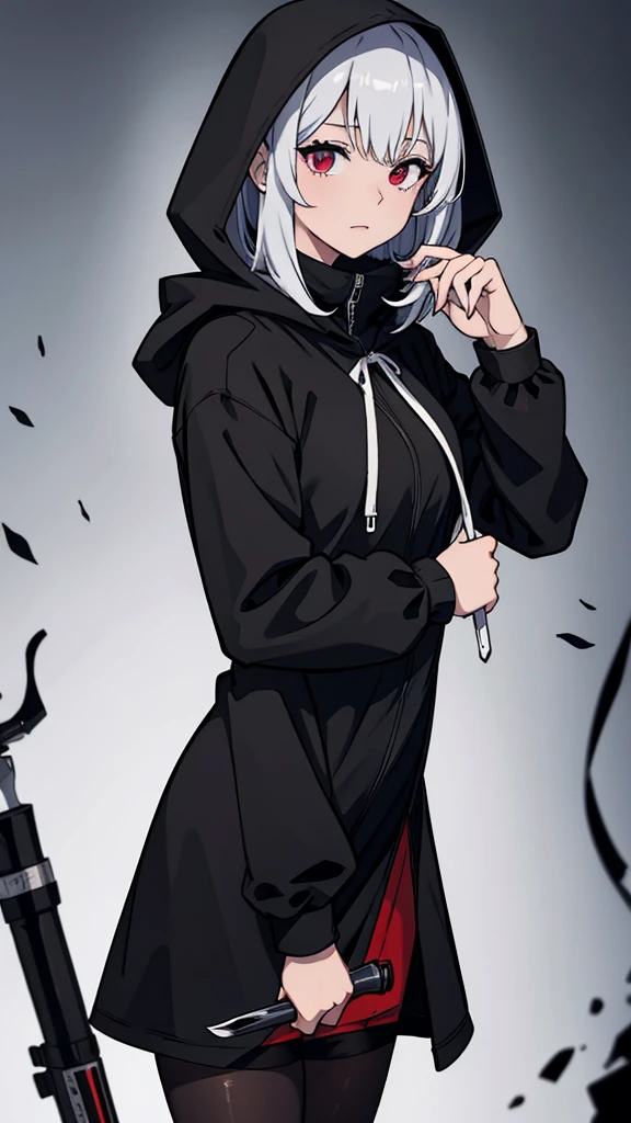 murderer,Mask,Holding a knife,Pantyhose,Black Raincoat,Wearing a hood,Ultra HD,masterpiece,super high quality,Ultra-high resolution,Highest quality,Advanced,Highest quality,Highest Resolution,high quality,beautiful,beautiful,High quality,Realな質感,Real,8K,Detailed,