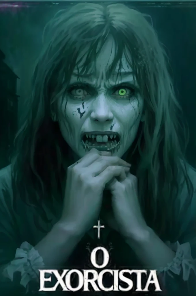 a poster for the exorcista horor movie, exorcist, horor ”, horor”, horor film, evil dead face, from horor movies, horor, horor image, 1 3 Ghost Movie Artworks, zombie with white eyes, horor poster, horor movie poster, horor movie, conjuring a demon, eerie person, ( ( ( horor art ) ) ), la llorona