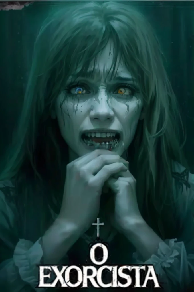 a poster for the exorcista horor movie, exorcist, horor ”, horor”, horor film, evil dead face, from horor movies, horor, horor image, 1 3 Ghost Movie Artworks, zombie with white eyes, horor poster, horor movie poster, horor movie, conjuring a demon, eerie person, ( ( ( horor art ) ) ), la llorona