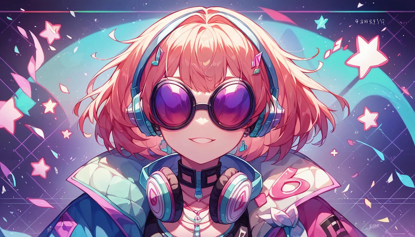 (extremely detailed CG unity 8k wallpaper), the most beautiful artwork in the world, 1girl, upper body,kpop idol, DJ girls. Perform at stage.