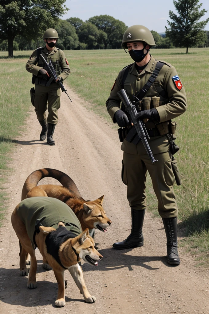 German soldiers killing furries