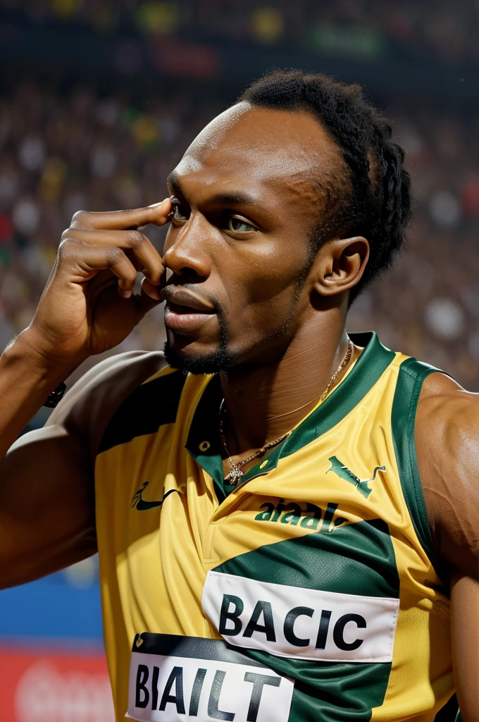 ((best quality)), ((masterpiece)), (detailed), perfect face usain bolt 