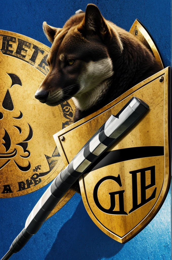 A shield with an animal, a goal, whatever you like most and with the name José