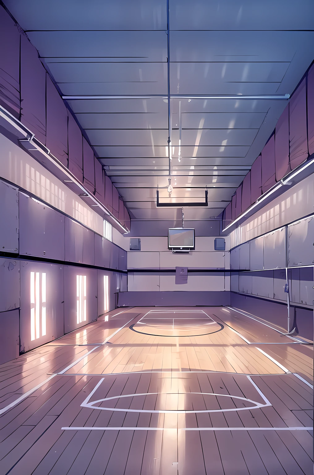 ((An empty room)), (There is no one in the room.), gym storeroom, basketball, volleyball, shade, 8K, masterpiece, best quality, highly detailed, Beautiful lighting, ((I don't draw people))
