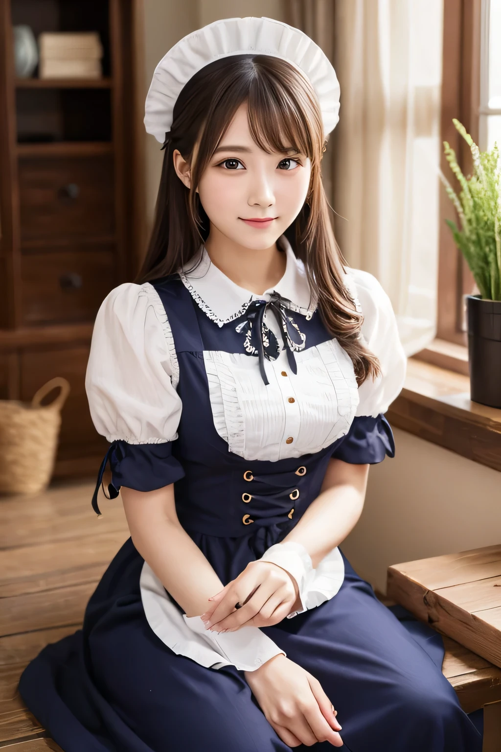 western woman、Maid clothes、lovely