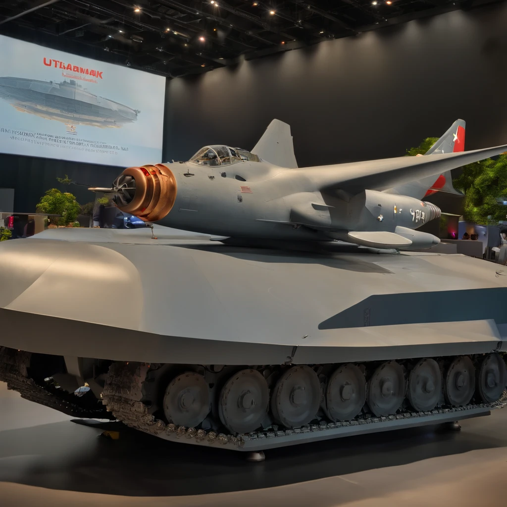 4k, 8k, masterpiece, nuclear weapon model, thai military, showcase, expo, national convention center, bangkok, industrial exhibition, ultra-detailed, realistic, HDR, studio lighting, sharp focus, physically-based rendering, extremely detailed, professional, vivid colors, bokeh