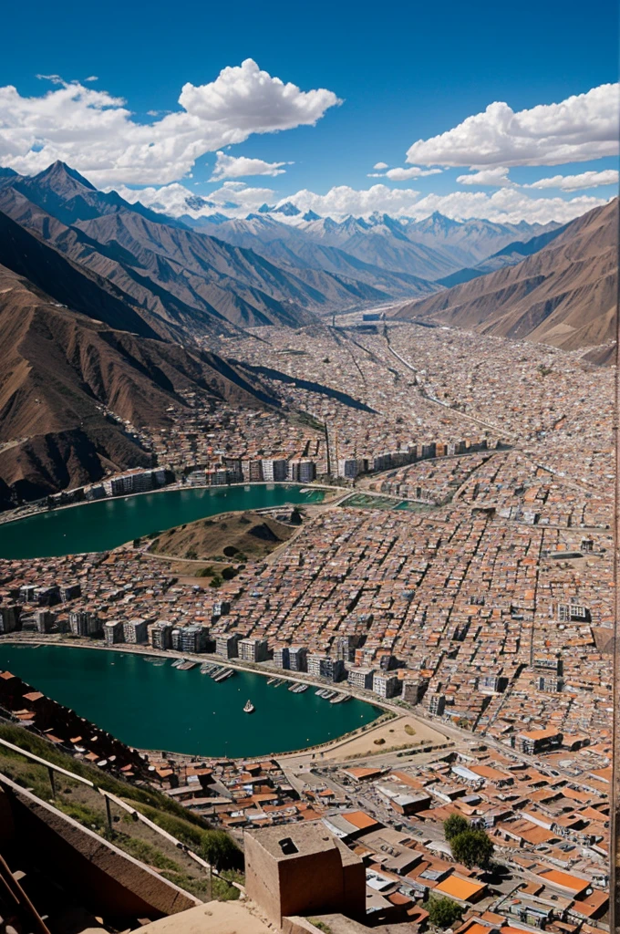 Year 3000 view of a viewpoint in La Paz Bolivia