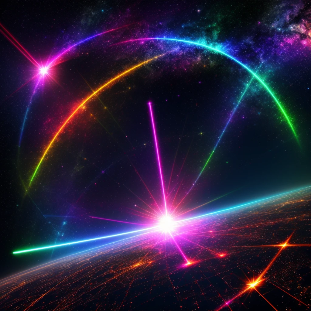 End of universe, laser lights,. HDR, MASTERPIECE, 8k