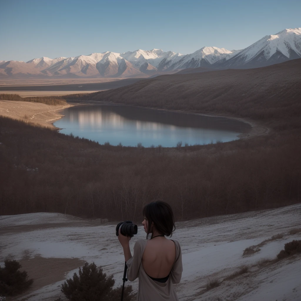 Draw a group of photographic works with Xinjiang scenery as the theme,A total of ten,Retro style fused with film,Aims to showcase Xinjiang's magnificent scenery and free spirit,In the photo,The majestic Tianshan Snow Mountain,The tranquility of Sayram Lake,And the vast grasslands,They all became the protagonists of the screen,In particular,There are five photos with a little girl's back as the subject,She is standing on the top of the mountain,Or sit by the lake,Or with the flock,These backs not only add a lively element to the picture,It also means to set off at any time,The spirit of freedom,
I hope that through these photos,Conveys the natural beauty of Xinjiang and the of its people,Choose the back of the little girl as the subject,Because she symbolizes innocence,Hope and endless possibilities,Her back shuttles through the screen,Set against the magnificent scenery of Xinjiang,Together they form the soul of this group of works.,,,The lighting angle is front light,Backlight,侧Backlight,Tyndall Light,Shooting scenery with panoramic view,Medium shot,Close shot,close-ups, etc,Realistic Photography,Realistic style,Nice lighting,Shooting angle:超Wide Angle,Wide Angle,Medium telephoto, etc.,Camera model Fuji xt4.
