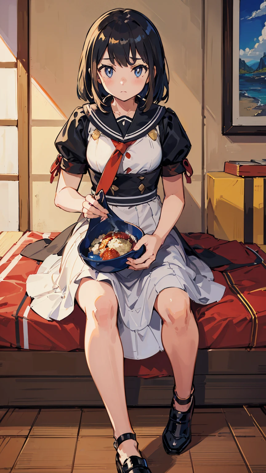 (Highest quality, 8K, masterpiece :1.3),Suiren's Mother(Pokémon),Pokémon,Voluptuous body, One woman,30 years old,Mom,,Leg spread,Plump,Take off your clothes
