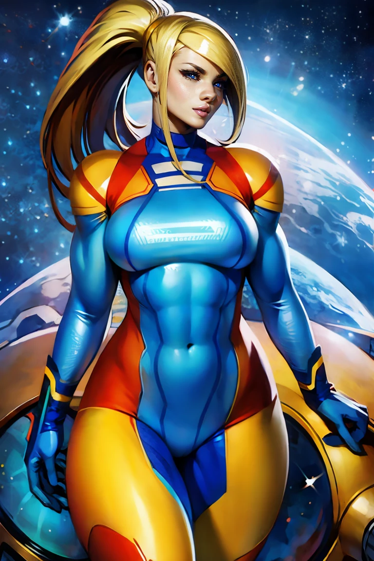 samu amran muscle woman space suit