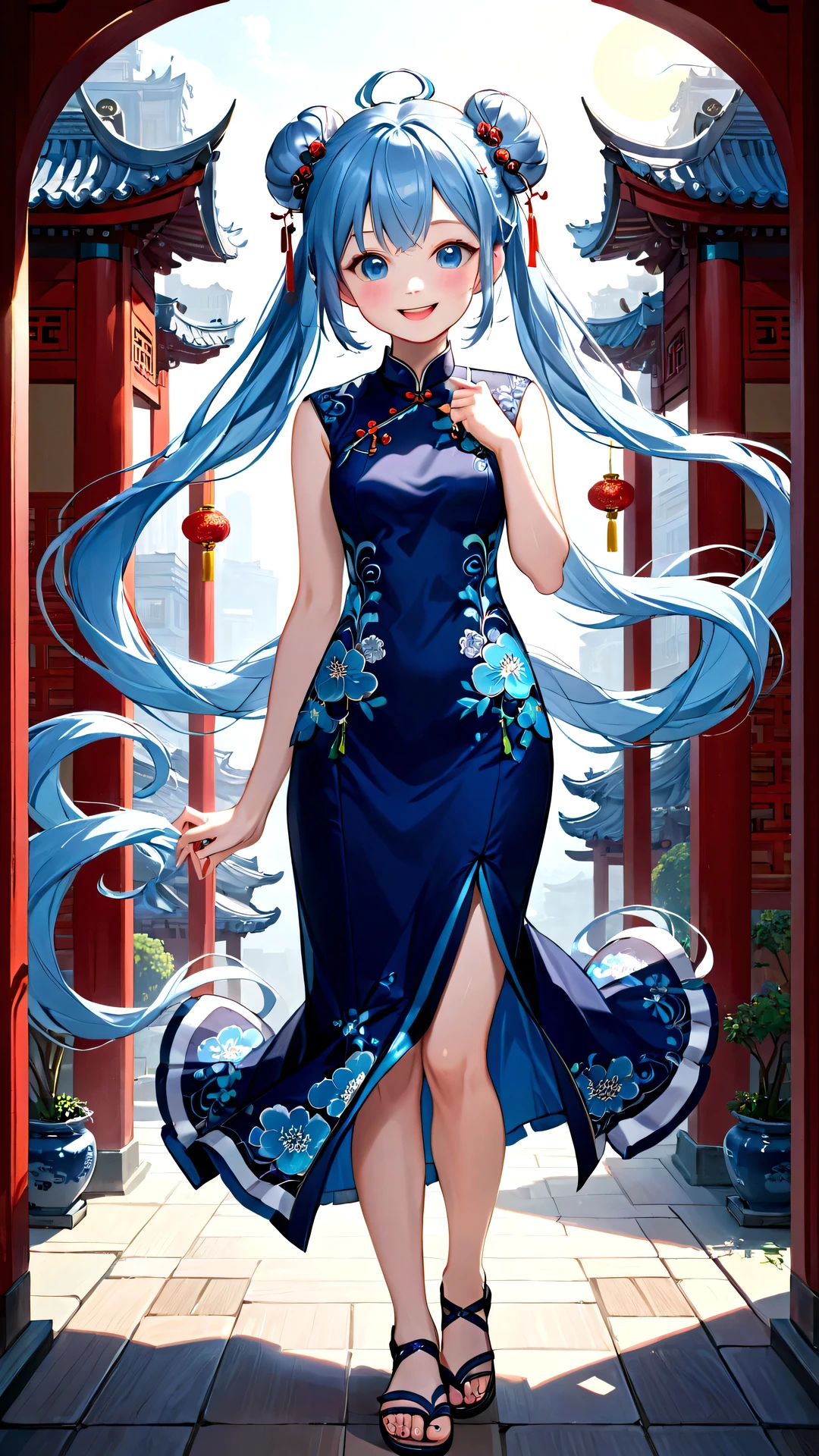 best quality, incredibly absurdres, extremely detailed, 2.5D, delicate and dynamic, beautiful woman, intelligent cool beauty, captivating look, tight up hair, wearing iridescent gradient sleeved cheongsam features intricate and luxurious embroidery, shiny satin fabric, accessories, superlative body proportion, gorgeous and gorgeous effects, background aristocratic social setting