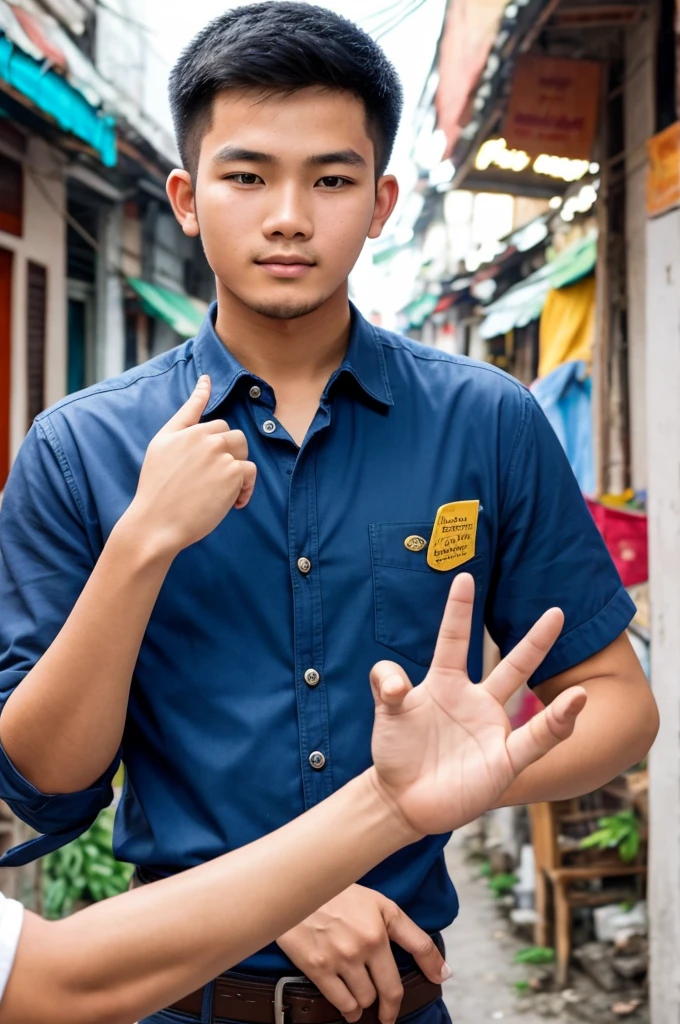 a hand some young man, 21 year old, vietnamese man